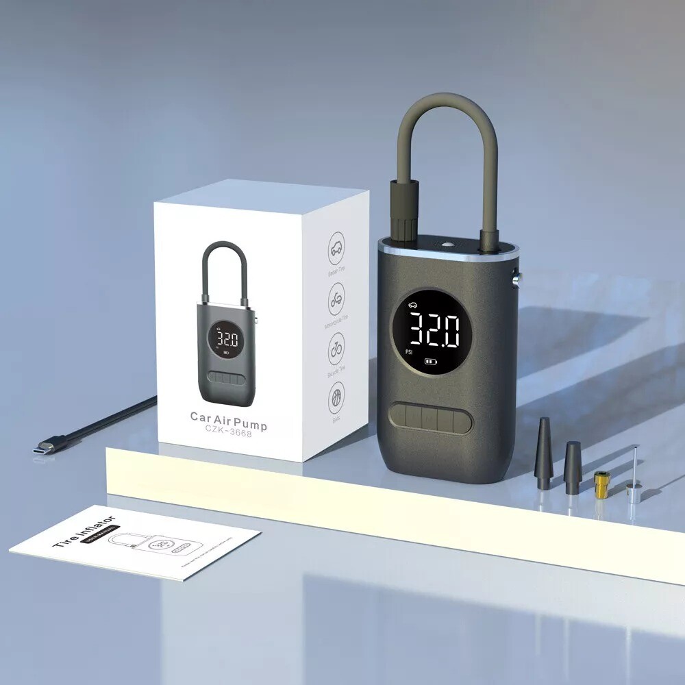 Electric Air  Tyre Inflator Portable Air Compressor For Car Bike Motorcycle