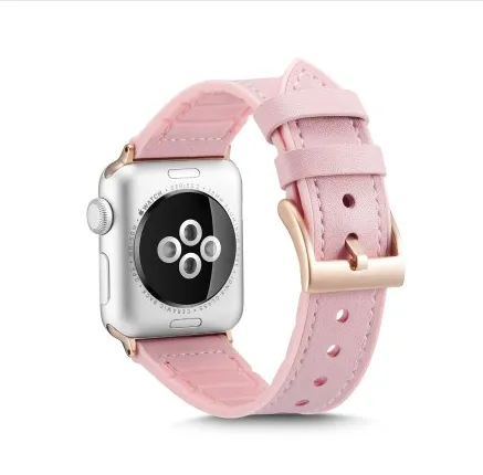 Light Luxury Smart Watch Leather Strap - Pink