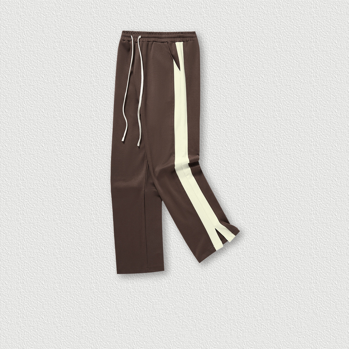 Teenage Wide Leg Straight Trousers Men's Splicing