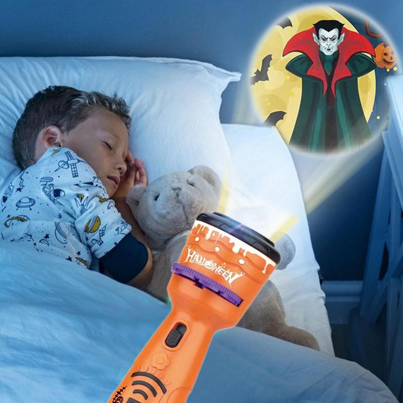 Cross-border Children's Halloween Projection Flashlight Pumpkin Christmas Luminous Projector Holiday Toy Stall Wholesale - Image 2