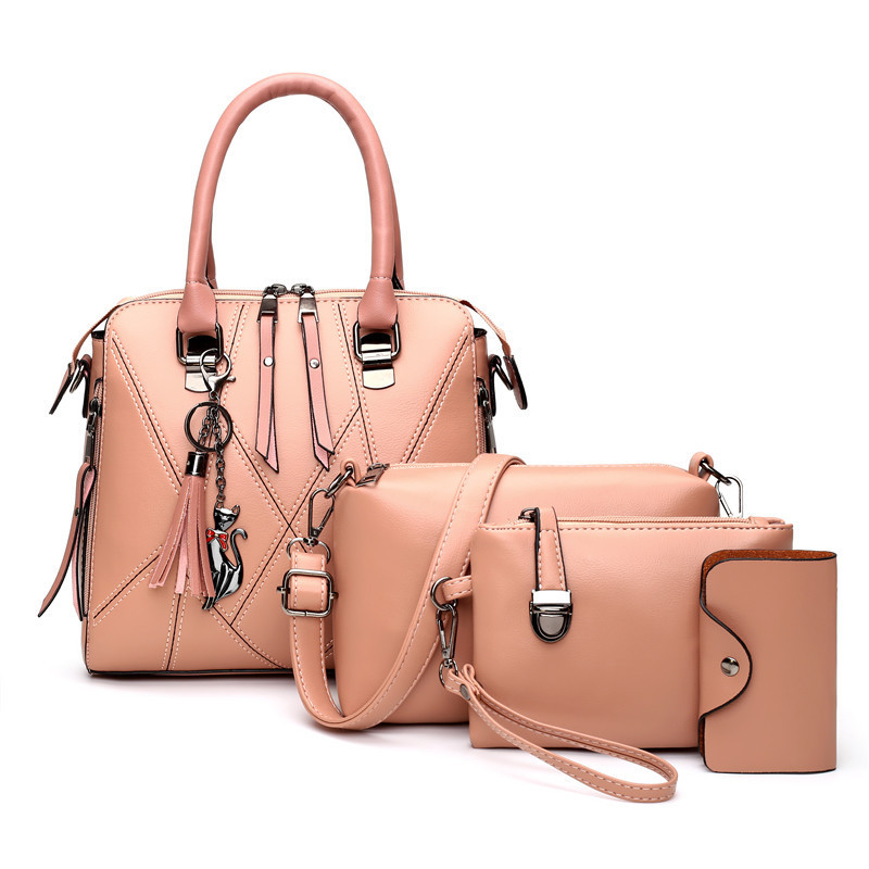 Title 2, Four-piece Female Bag With Tassel Portable Pict...