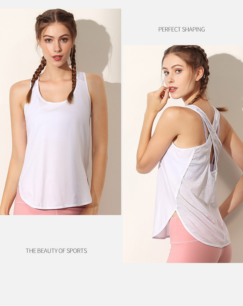 Title 7, Workout Clothes Mesh Mesh Hollow Beautiful Back...