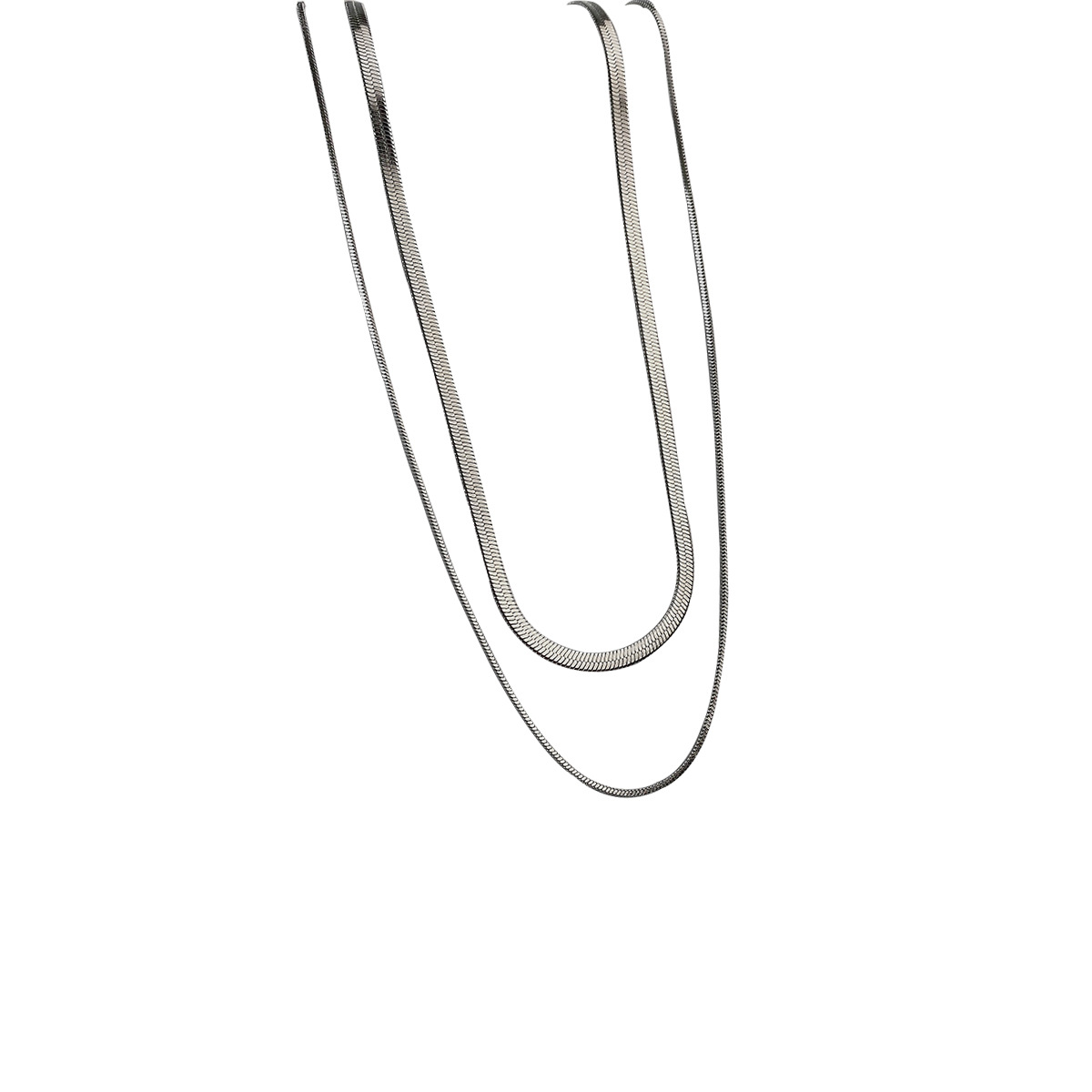 Ins Tide Love Pendant Snake Bone Chain