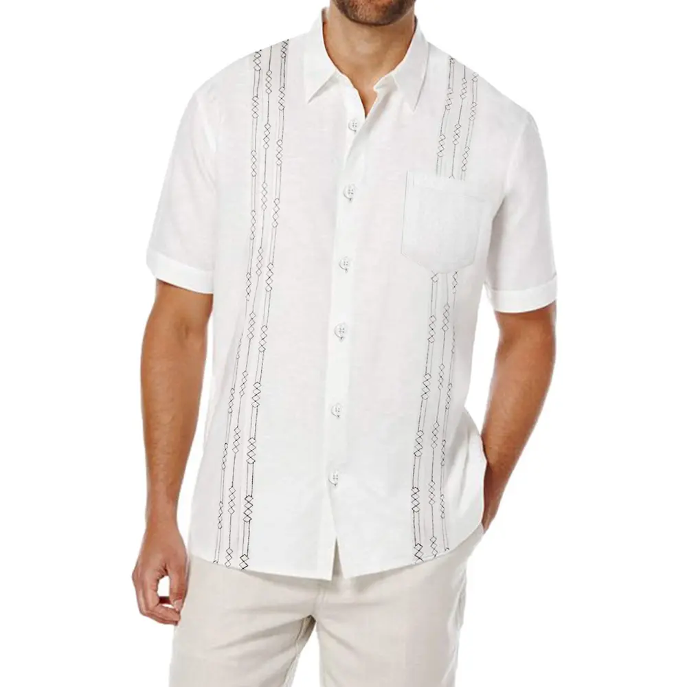 Cuba Beach Top Pocket Guayabella Shirt