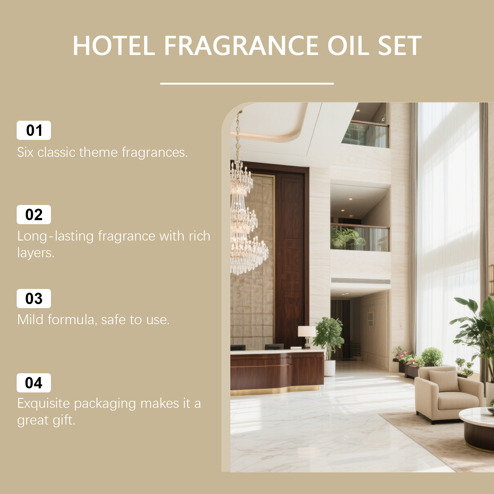 Hotel Fragrance Oil Set, 6 Pack Premium Scented Oils For Diffuser, Candle Making & Room Spray, Aromatherapy Essential Oils Gift Set For Home