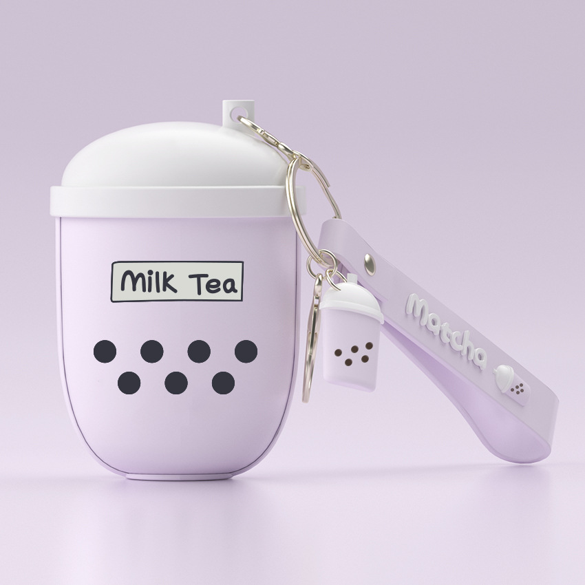 Milk tea cup purple