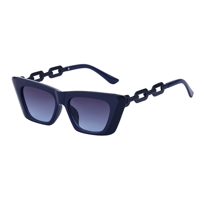 Title 15, Chain Small Frame Sunglasses Personality Cat Eyes