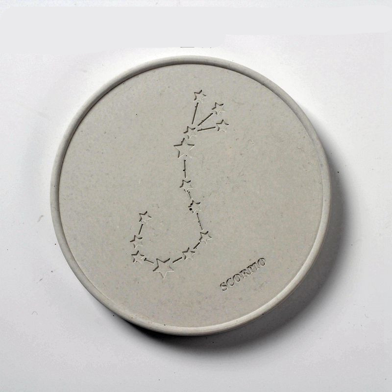 Title 8, Fair-faced Concrete Round Constellation Coaster...