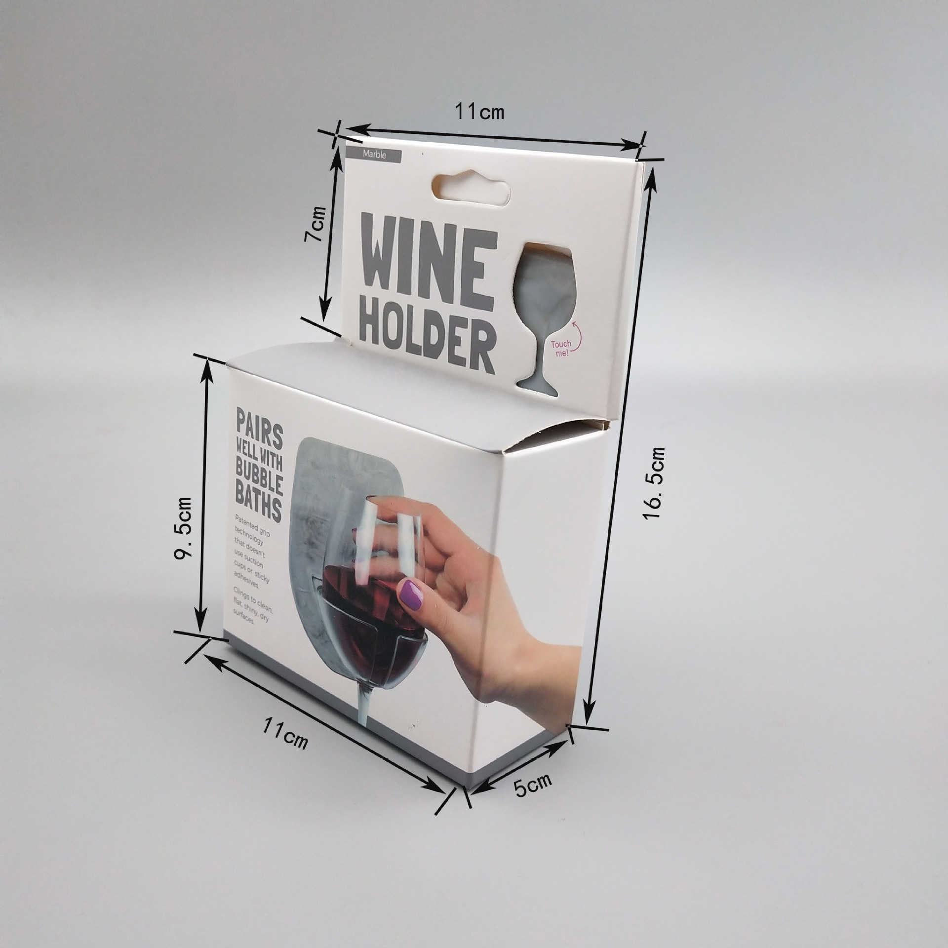 Title 2, Wine Glass Can Holder Bathroom Bedside Wall