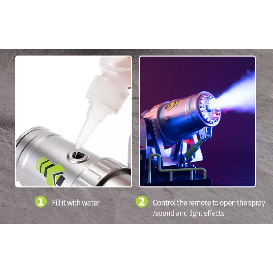 Huina 1316 1-18 Semi-Alloy Remote Controlled Fog Cannon Truck Toy 22