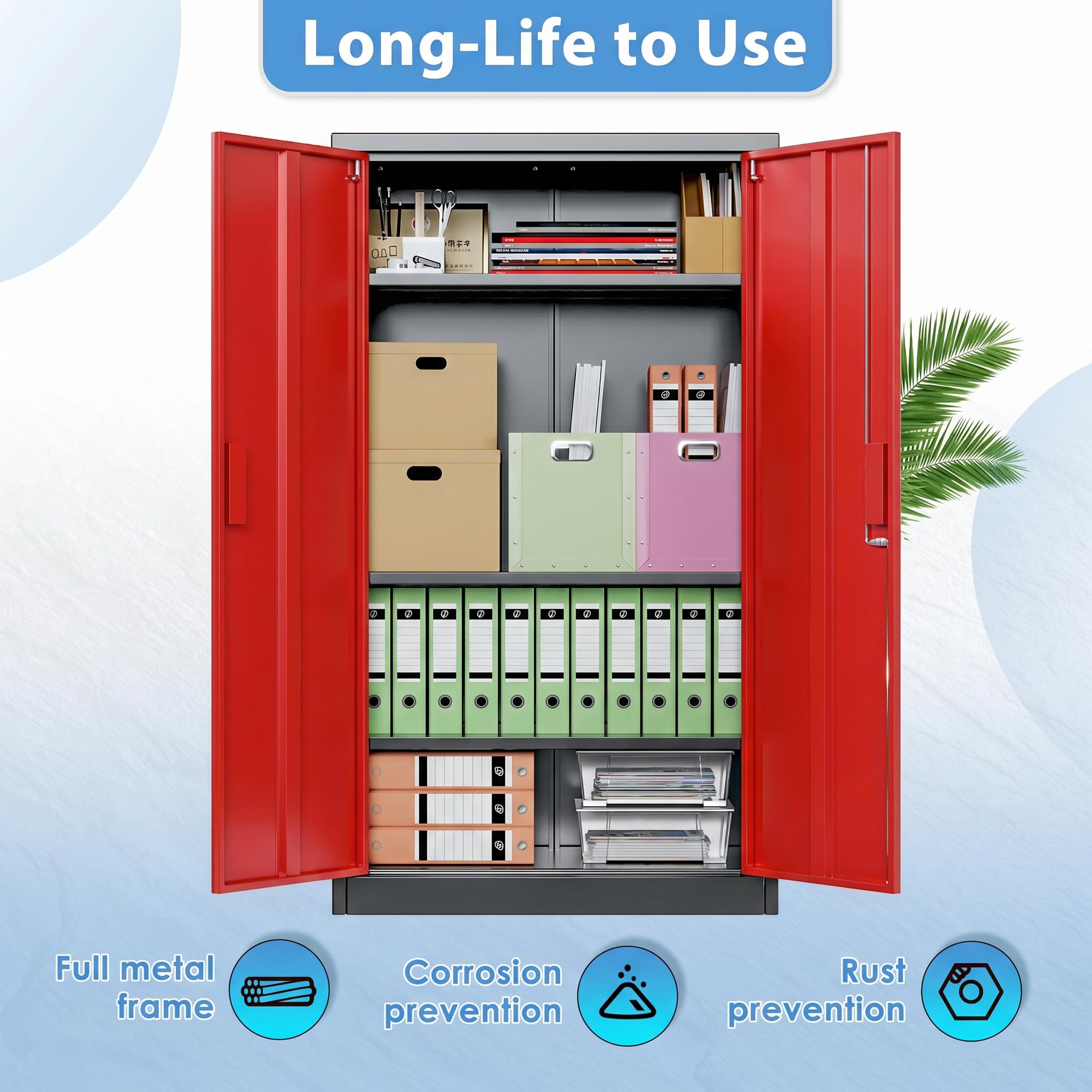 Armoire de rangement de garage en métal – Image 9