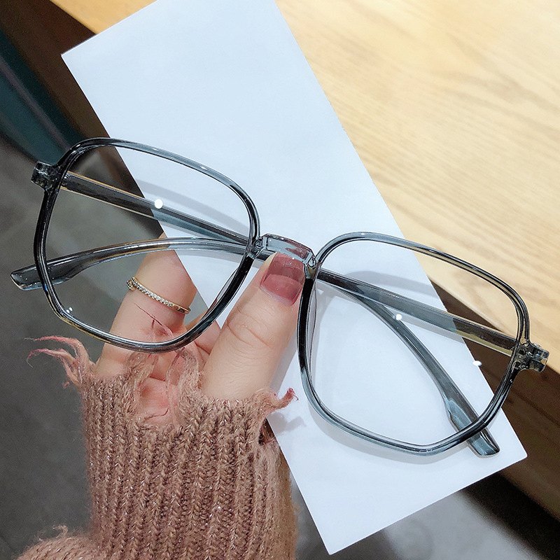 Polygonal Eyeglass Frame Trendy Large Frame - Image 3