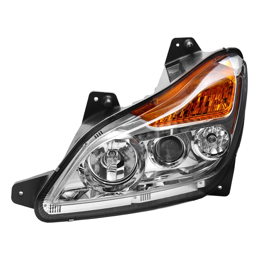 Headlights Compatible With 2022-2024 Kenworth T680 Chrome — foto 4