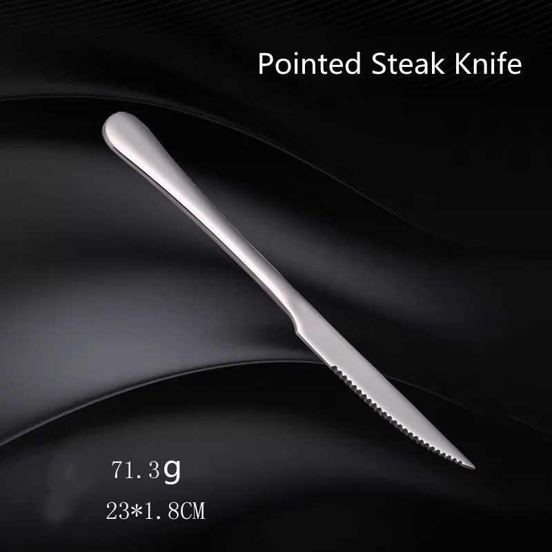 Pointed steak knife