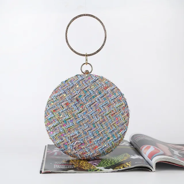 Dinner Handmade Small Fragrance Clutch Bag Blue - Shop at LoveMi