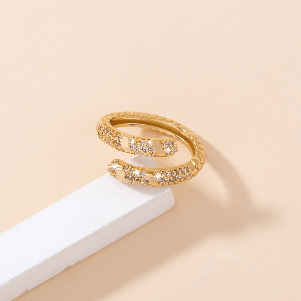 Micro-set Zircon Ring Niche Design Level Zircon