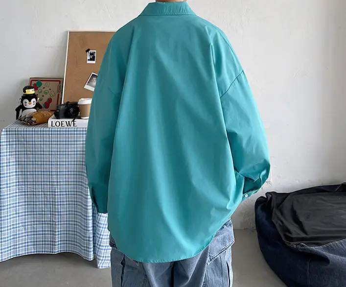 Casual Loose Plus Size Handsome Lapels Shirt