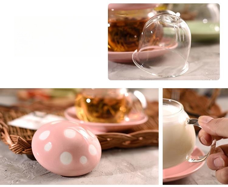 Tasse thé champignon – vue d'ensemble