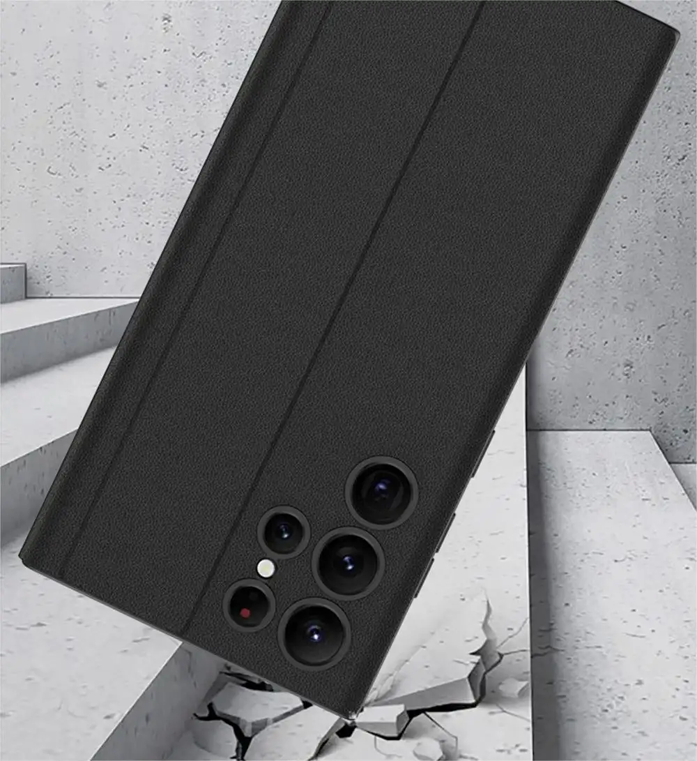 Fine Hole Magnetic Suction All-inclusive Leather Phone