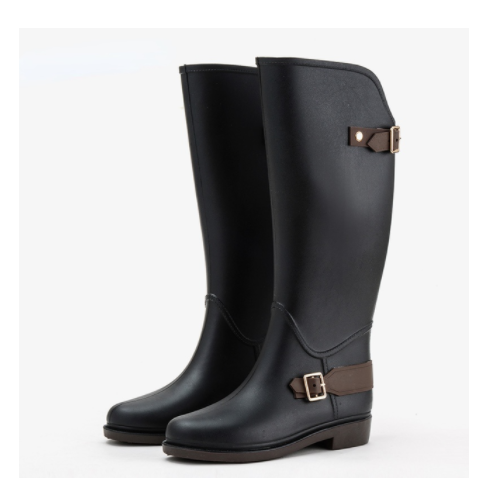 Ladies Long Tube Fashion Style Outer Wear Rubber Shoes