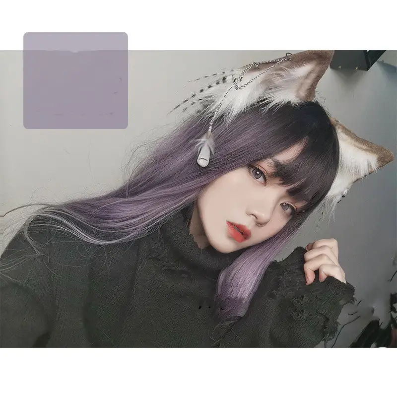 Women's Fashion Natural Head Cover Wig