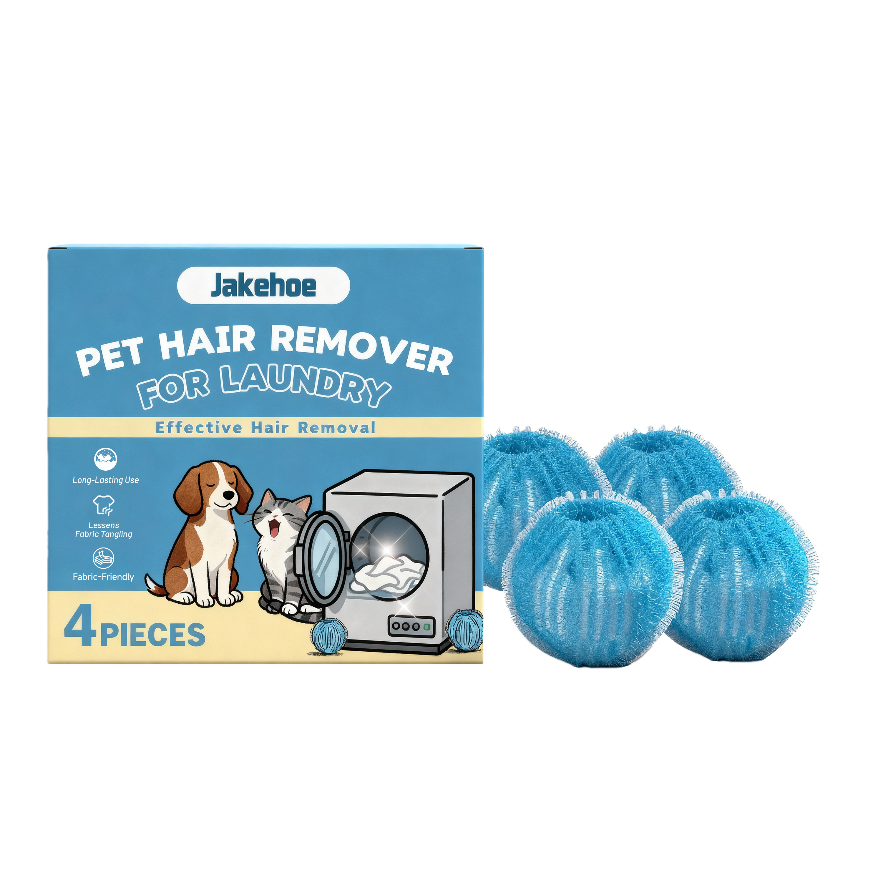 Reusable Pet Hair Remover (4-Pack)