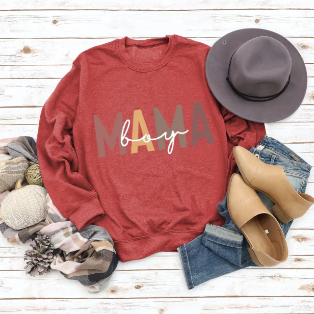 Female Cotton Printed Loose Fit Sweatshirt Red Jumper White Color - Shop at LoveMi