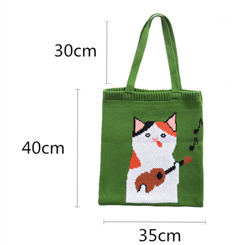 Title 1, Bolsa de compras de mão casual feminina com est...