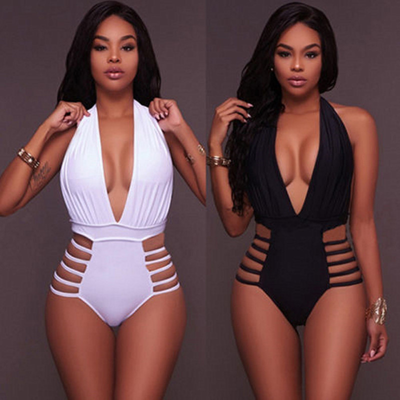 Title 3, Solid color lace one-piece swimsuit