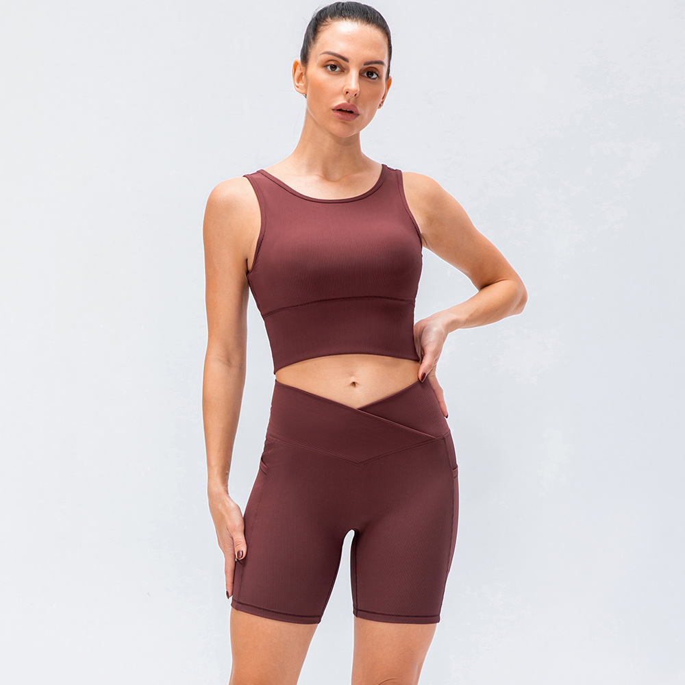 Women's Fashion Solid Color Breathable Yoga Suit