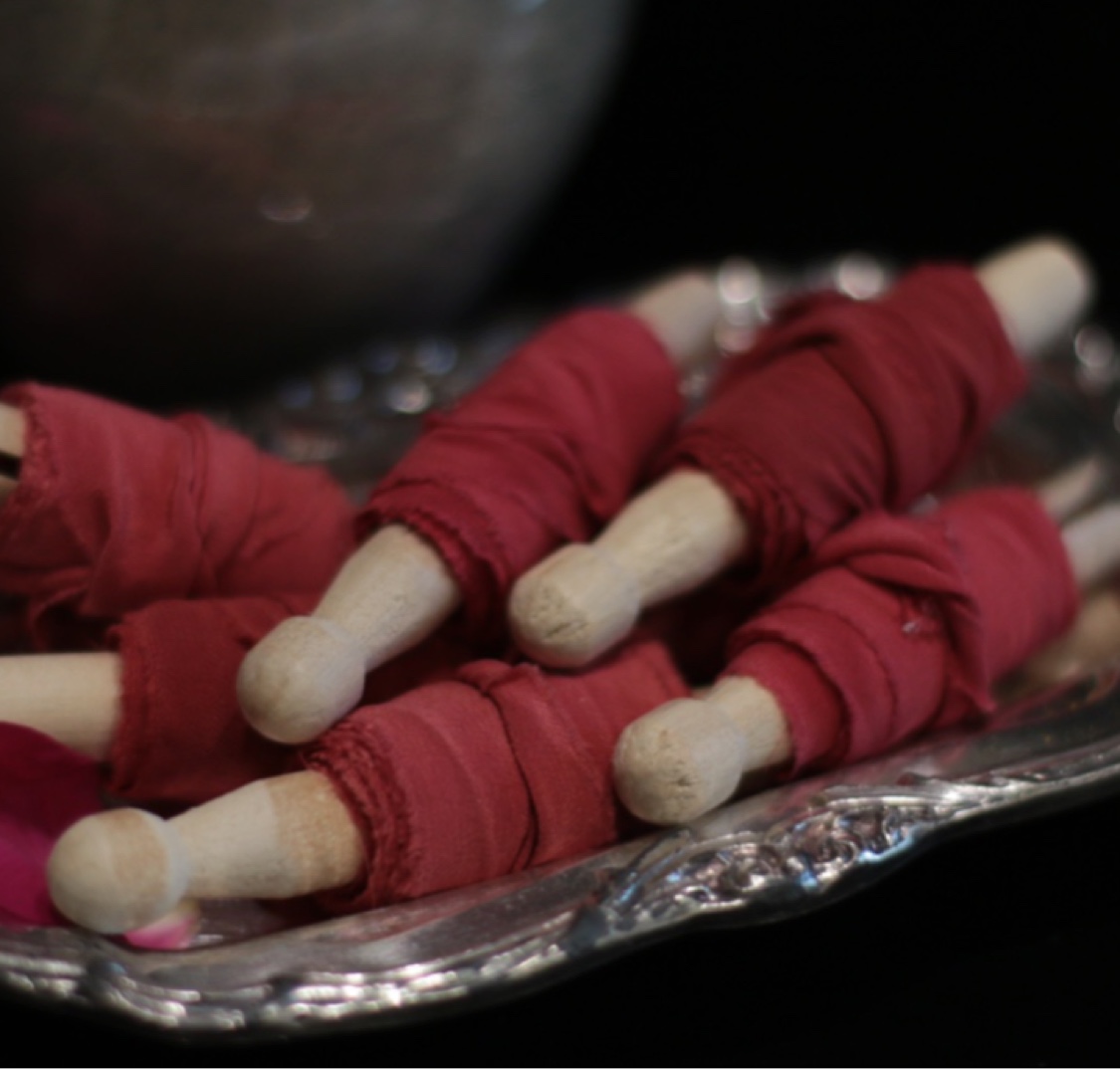Botanical Dyed Wedding Ribbon, picture 2 of 3