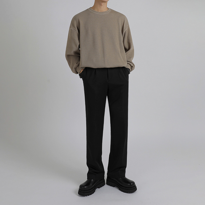 Hoodie Men's Crew Neck Pullover Sweater On Sweater Clothes