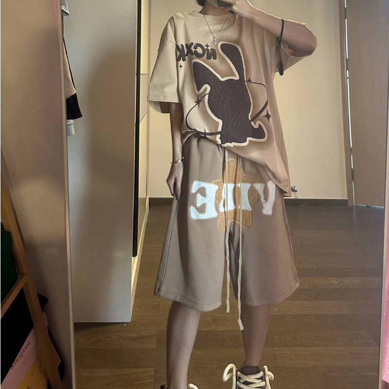 Fashion Retro Elastic Waist Capris For Men