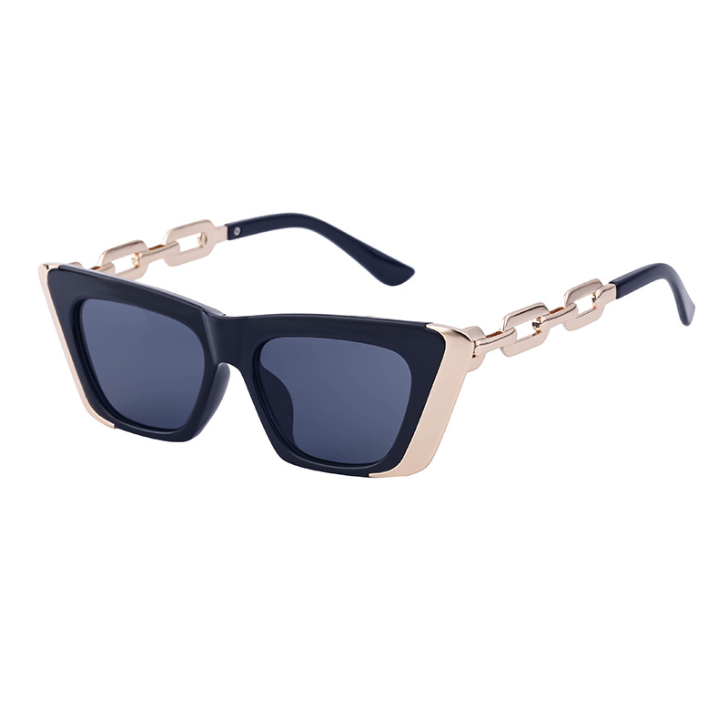 Title 16, Chain Small Frame Sunglasses Personality Cat Eyes