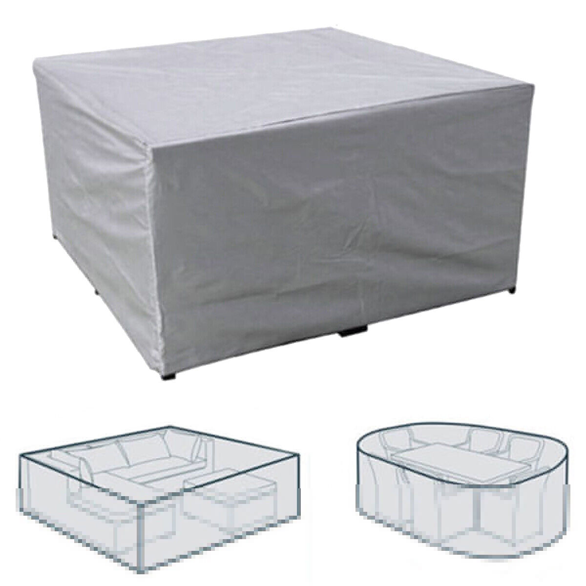 Heavy Duty Waterproof Garden Patio Furniture Cover For Rattan Table Sofa Outdoor — image 2