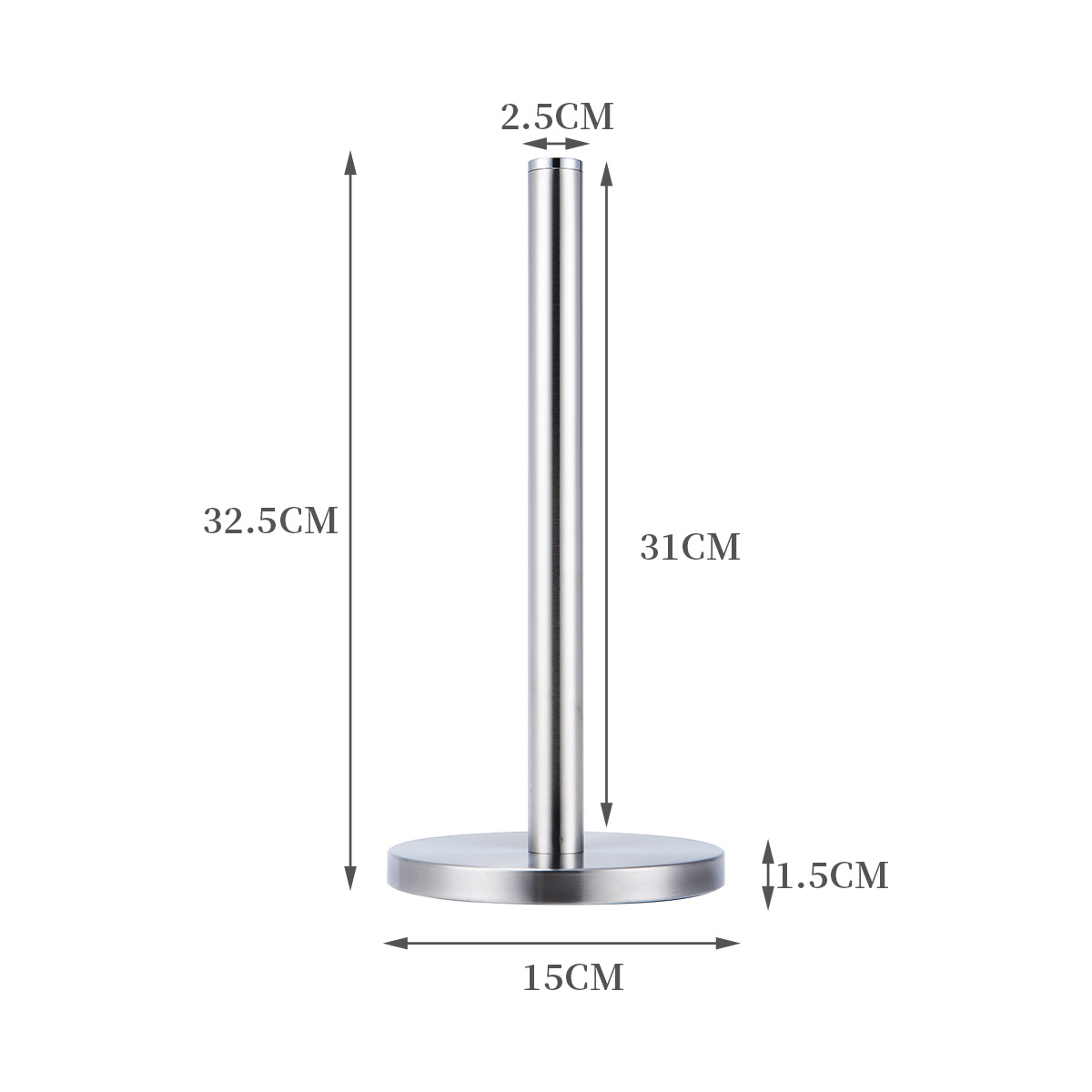 Title 3, Stainless Steel Vertical Paper Towel Holder