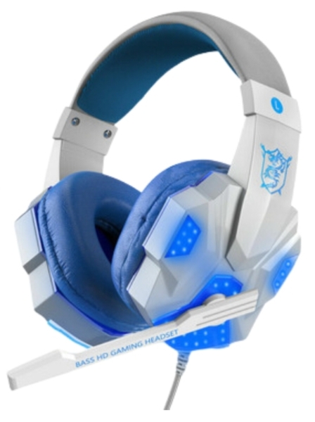 Casque de jeu 3,5 mm avec microphone LED et basses stéréo surround