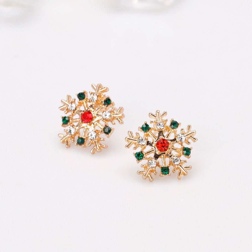 Christmas Series Earrings Fashion Creative Alloy