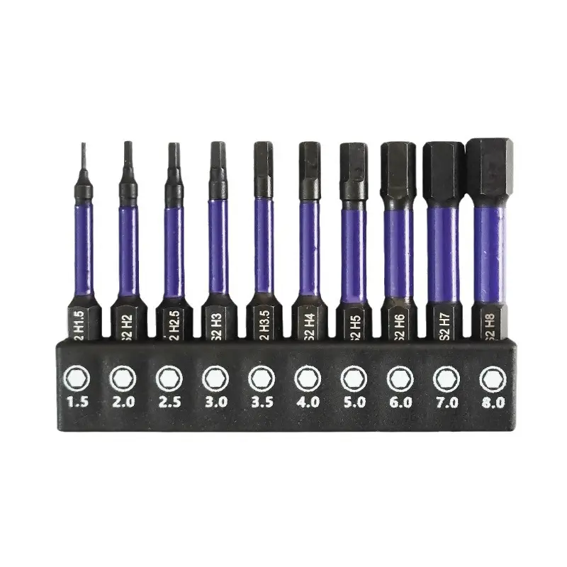 S2 Hexagon Socket Screwdriver Bit Set H1.5