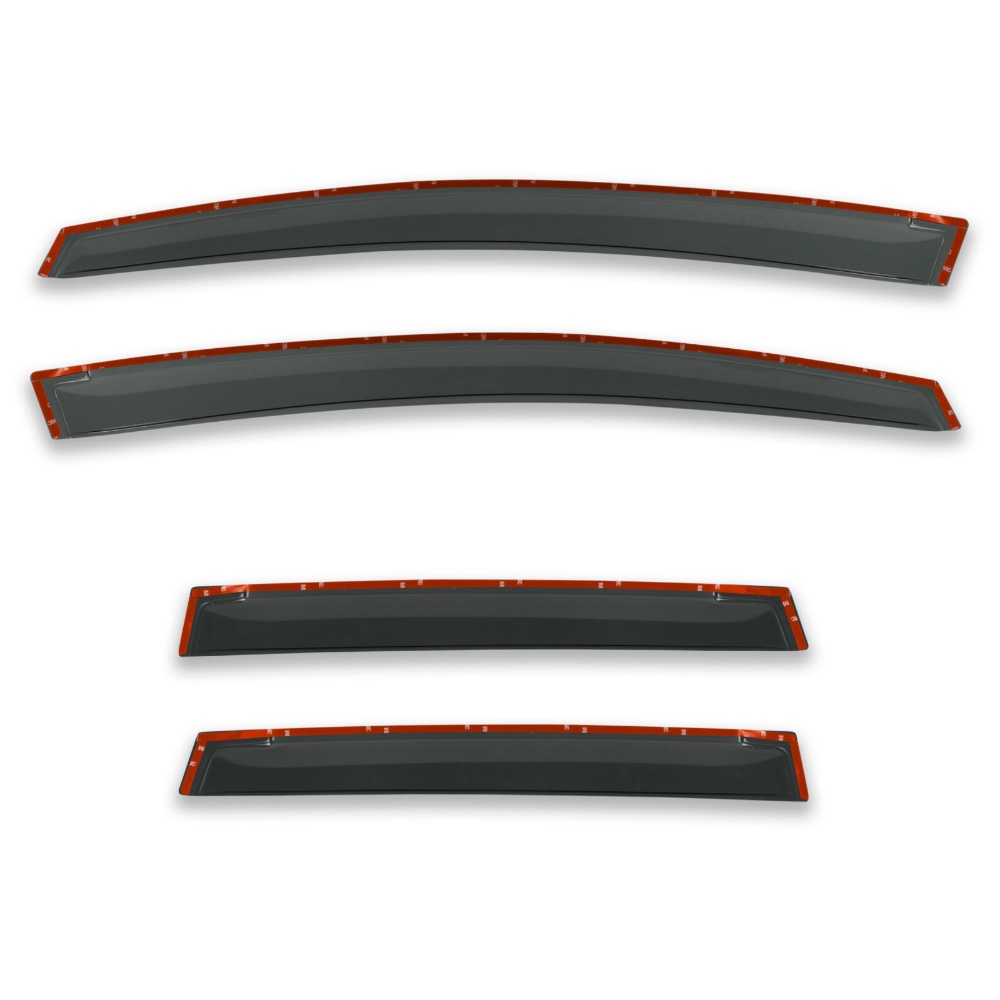 Window Visor Sun Rain Guards Dark Smoke 4-Piece Set For H Onda 2009-2014 Fit