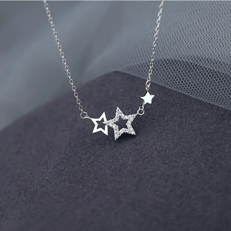 Star Necklace Light Luxury Small Design Sense Collar Chain Versatile Exquisite Small Pendant