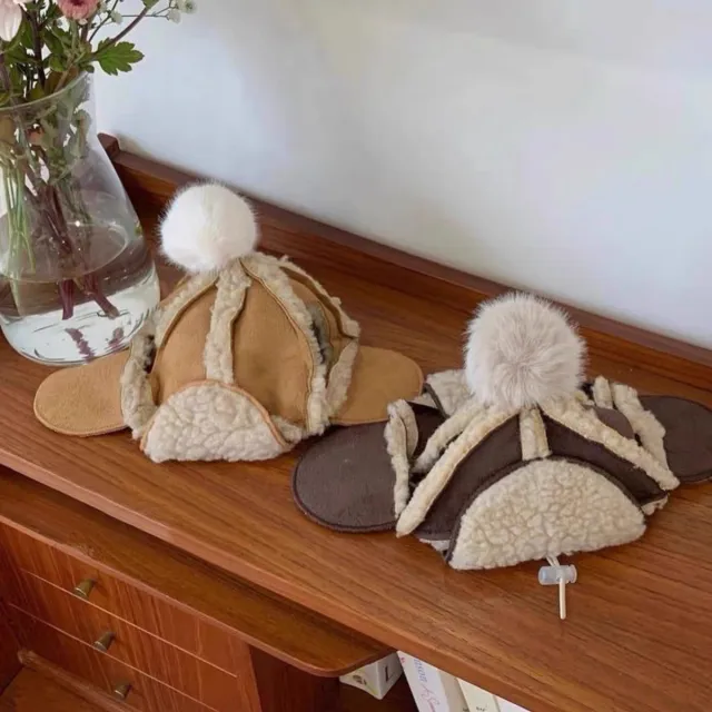 Fleece lined Thermal And Windproof Lamb Fur Pet Hat - Shop at LoveMi