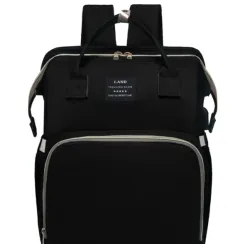 Multi-purpose Large-capacity Mother-baby Backpack - Black - View 1
