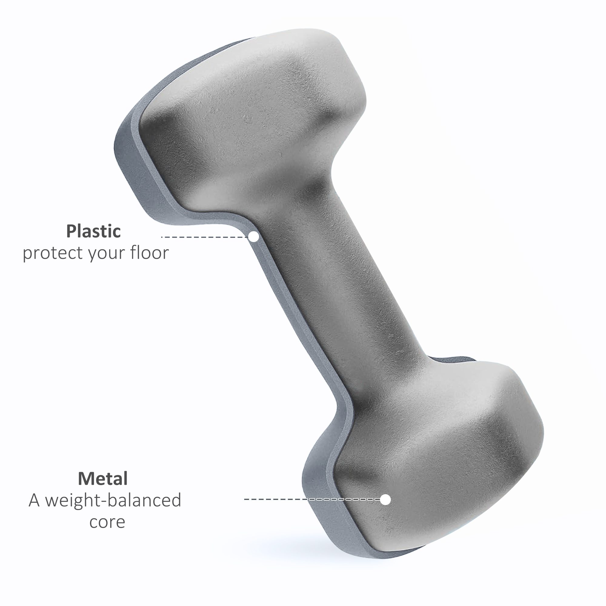 Dumbbell Set With Storage Rack 2 X 1kg, 2 X 2kg, 2 X 3kg