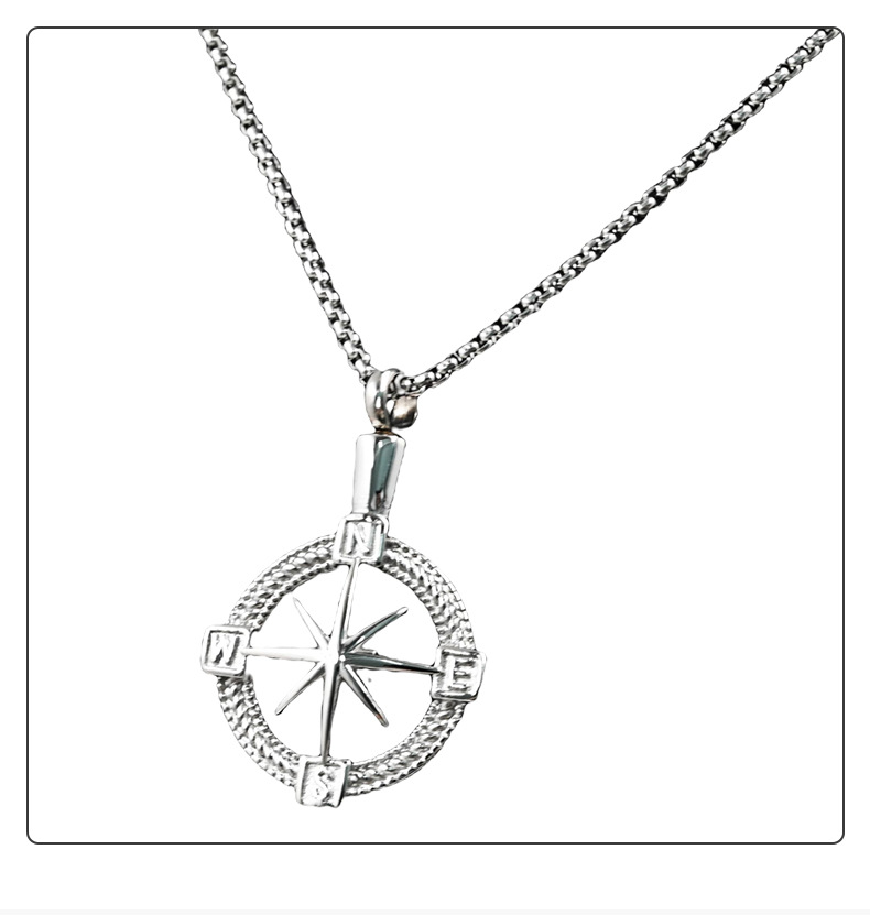 Couple Fashion Jewelry Titanium Steel Water Bottle Pendant Necklace