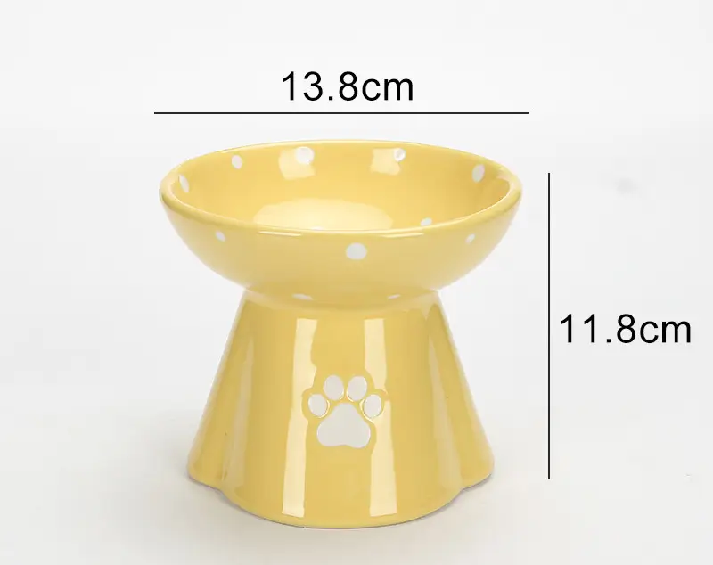 Protect Cervical Spine Large Capacity Ceramic Pet Bowl