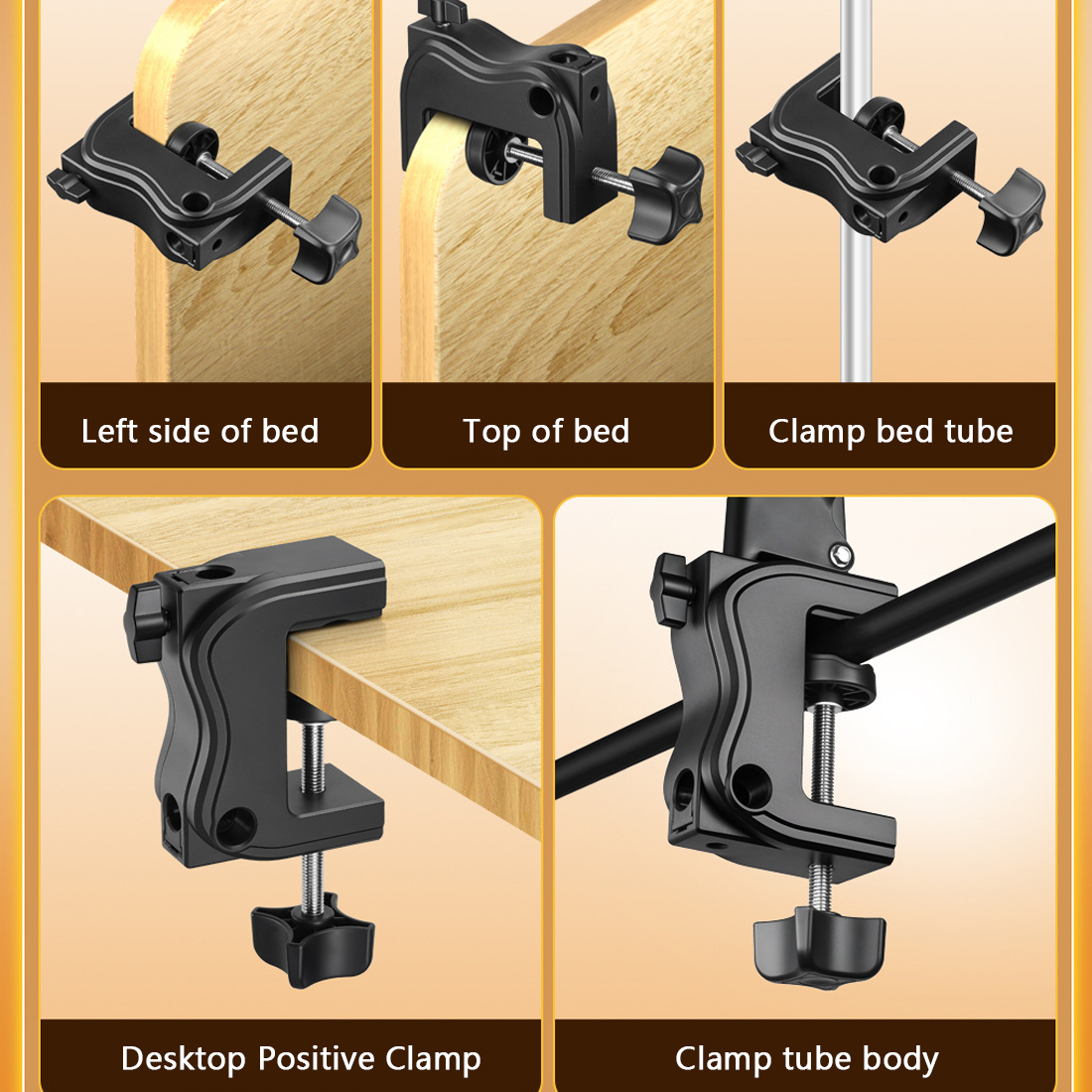 NEW 360 Long Arm Lazy Tablet Stand IPad Phone Holder Mount Clamp Bed Table Overhead UK — 1
