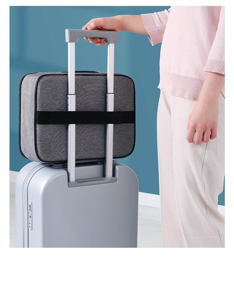 Multi-functional Travel Storage Bag, Cationic Waterproof Organizing Zipper Bag, File And Passport Storage Bag With Combination Lock - Image 1