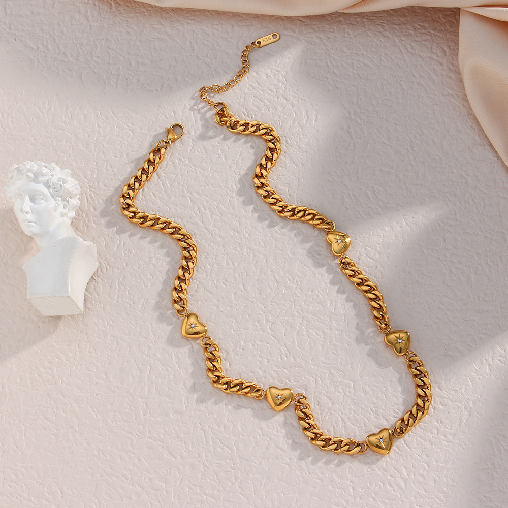 Vintage Fashion Jewelry Stainless Steel Necklace