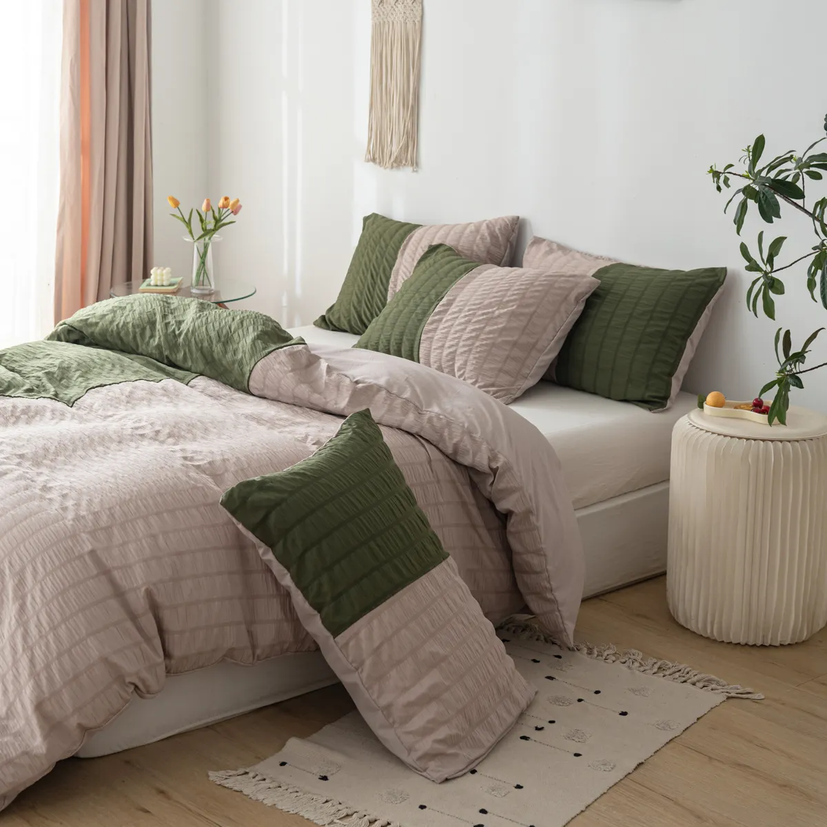 Seersucker Duvet Cover Set